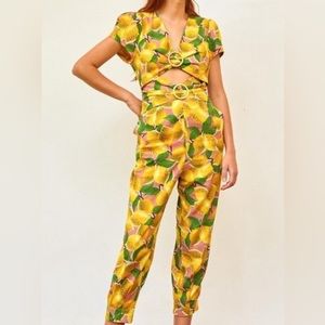 Farm Rio Fresh Lemons Jumpsuit